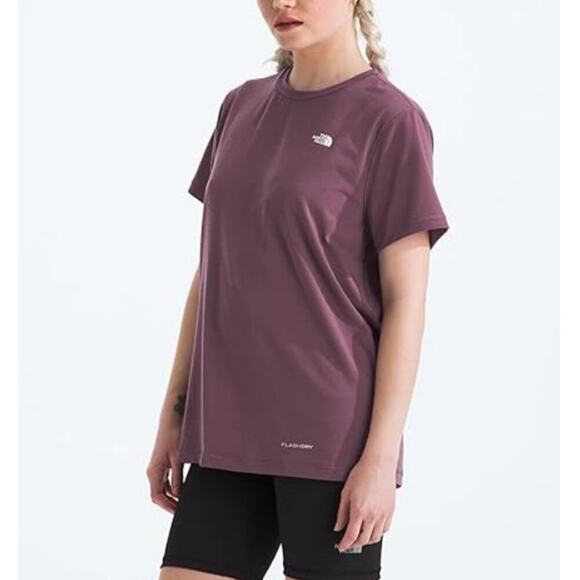 The North Face Women's Midnight Mauve Adventure Tee Size M - Picture 3 of 7